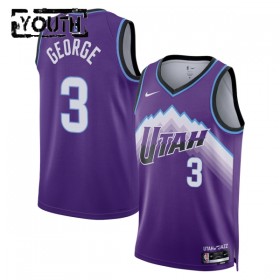 Barn Utah Jazz Tröja Keyonte George Nike 2025-26 Icon Edition Lila Swingman